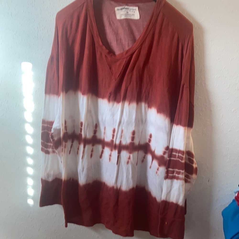 Women’s size 3X French, laundry, tie-dye, longsleeve shirt B1